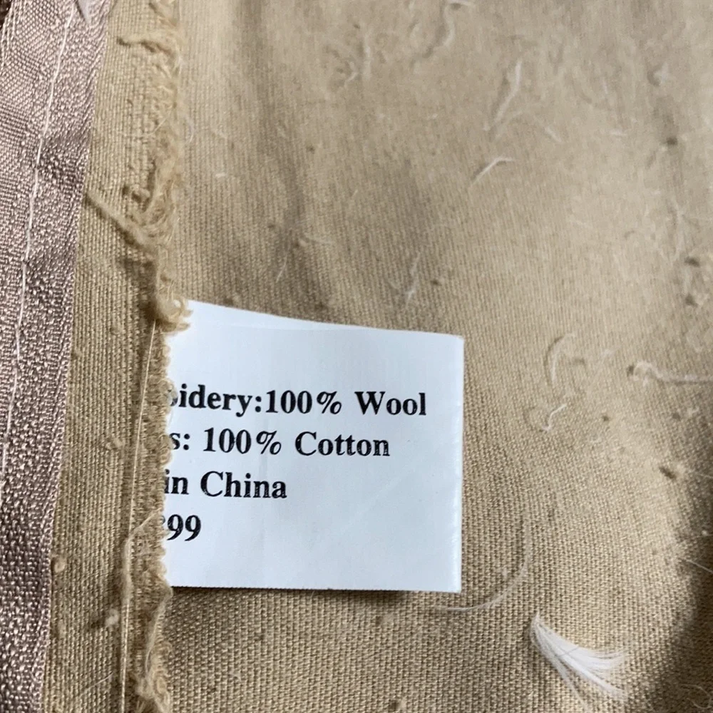 Needlepoint pillow case. As is
